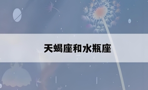 天蝎座和水瓶座谁更厉害？天蝎座与水瓶座的性格总结